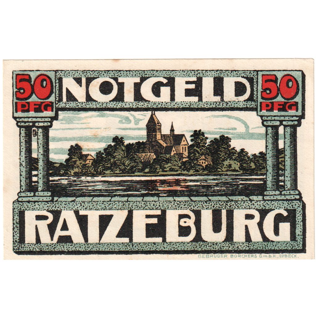 Duitsland, Ratzeburg, 50 Pfennig, SUP