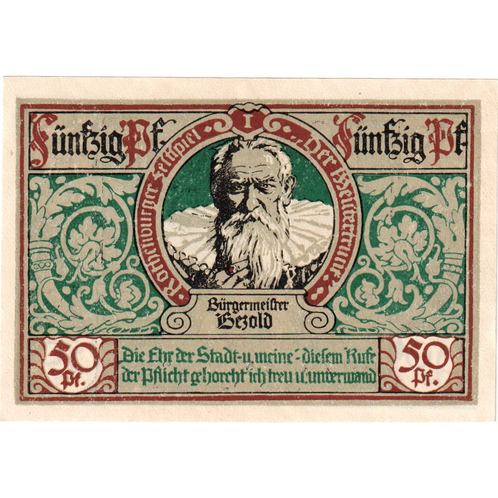 Germany, Rothenburg, 50 Pfennig, 1921-06-24, UNC(63)