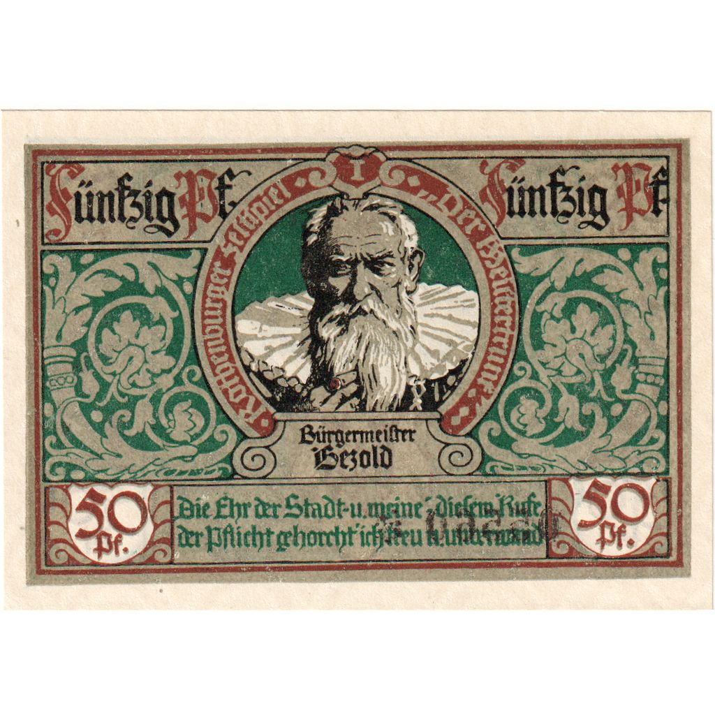 Deutschland, Rothenburg, 50 Pfennig, 1921-06-24, UNZ-