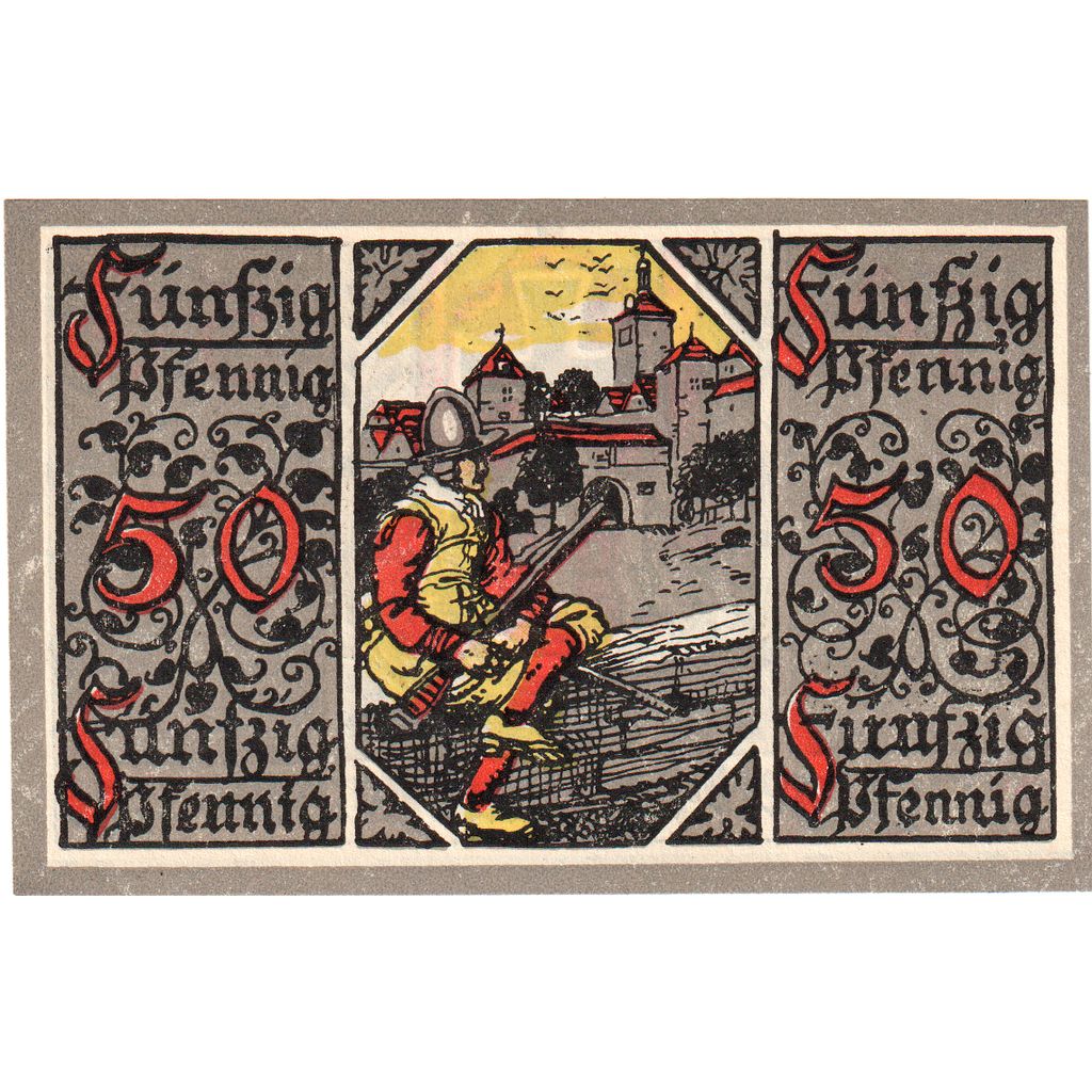 Germany, Rothenburg, 50 Pfennig, 1918-10-30, UNC(63)