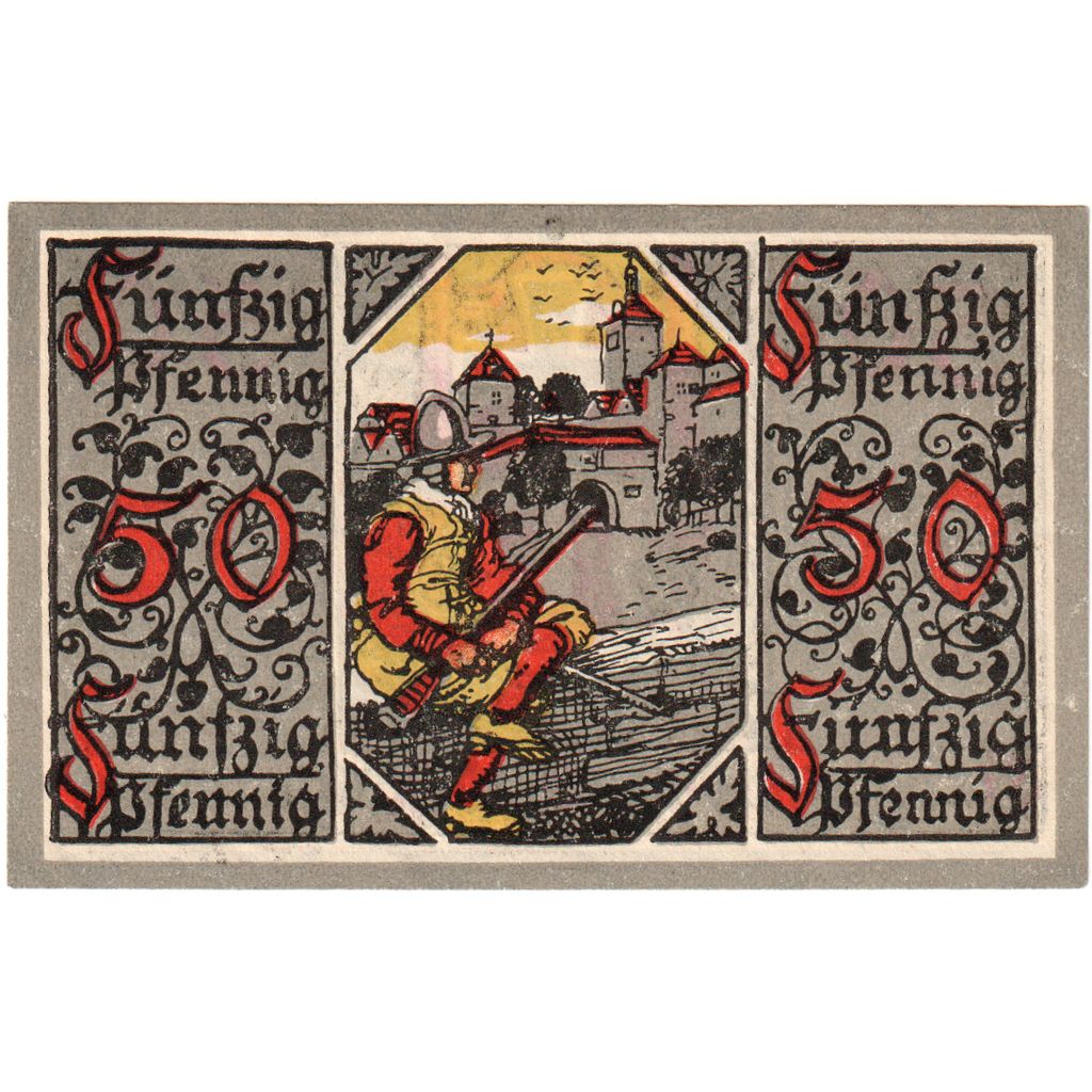 Germany, Rothenburg, 50 Pfennig, 1918-10-30, UNC(63)