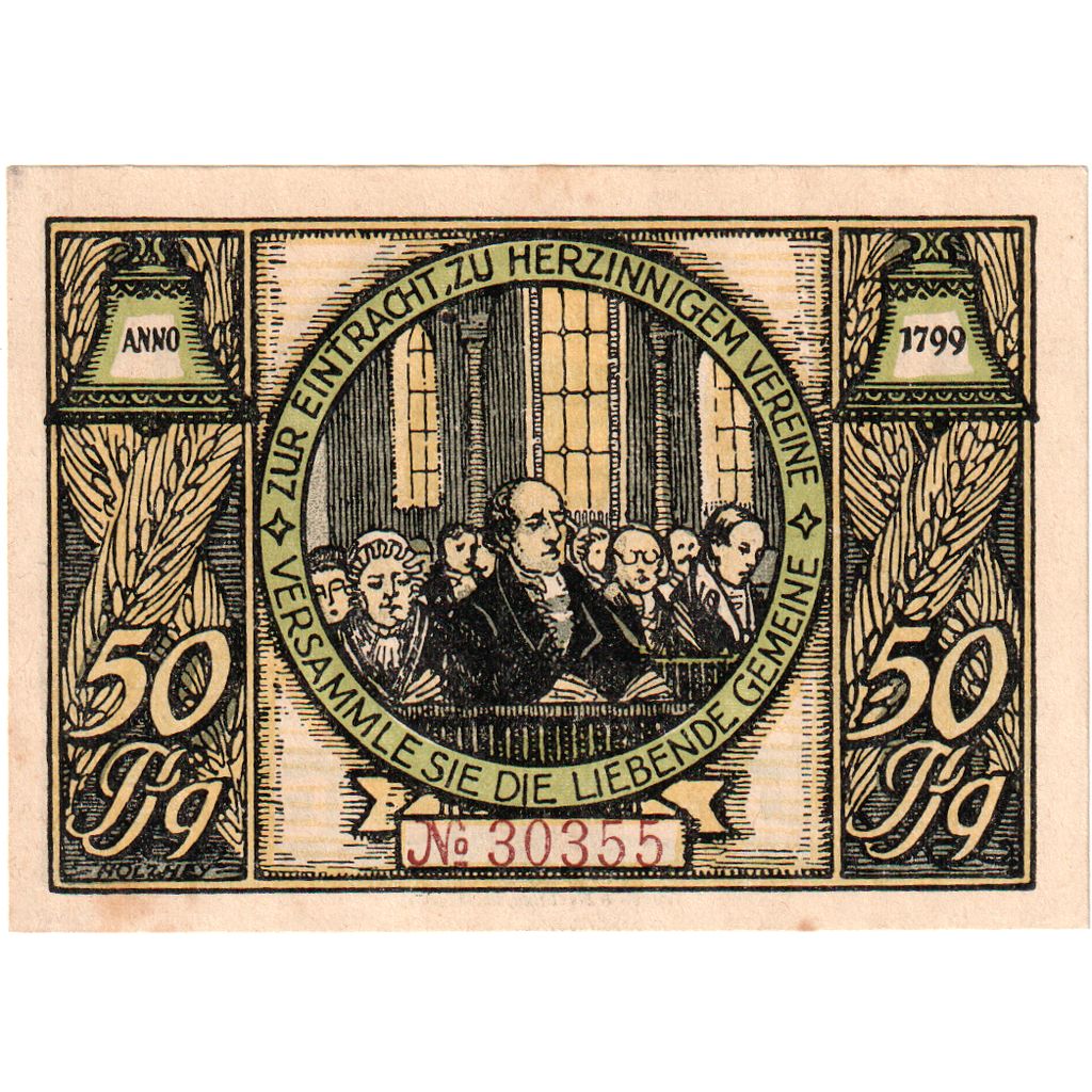 Germany, Rudolstadt, 50 Pfennig, 1922-01-01, AU(55-58)