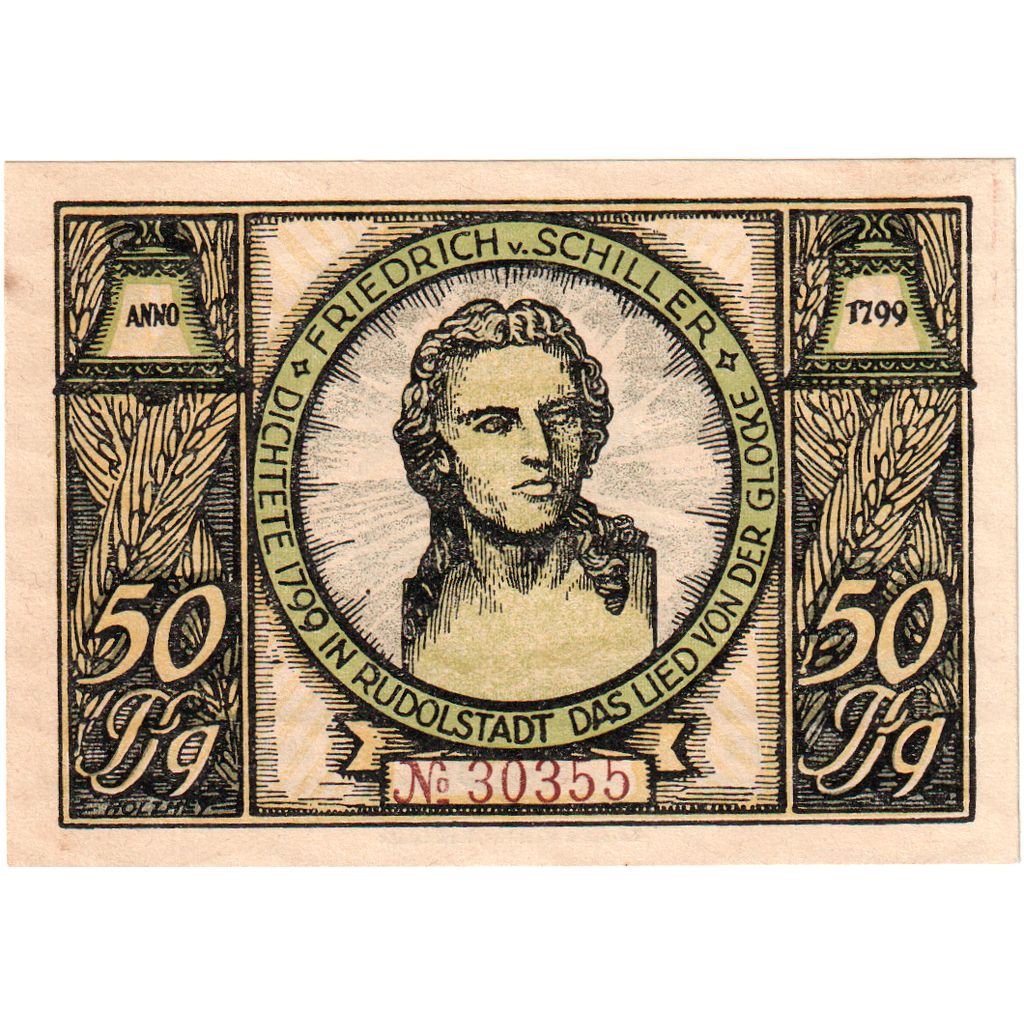 Germany, Rudolstadt, 50 Pfennig, 1922-01-01, UNC(63)