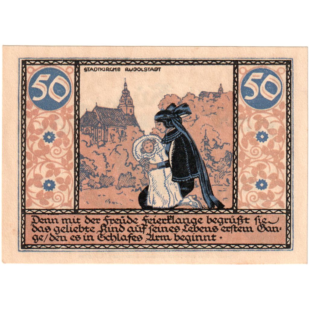 Germania, Rudolstadt, 50 Pfennig, 1921-08-16, SPL