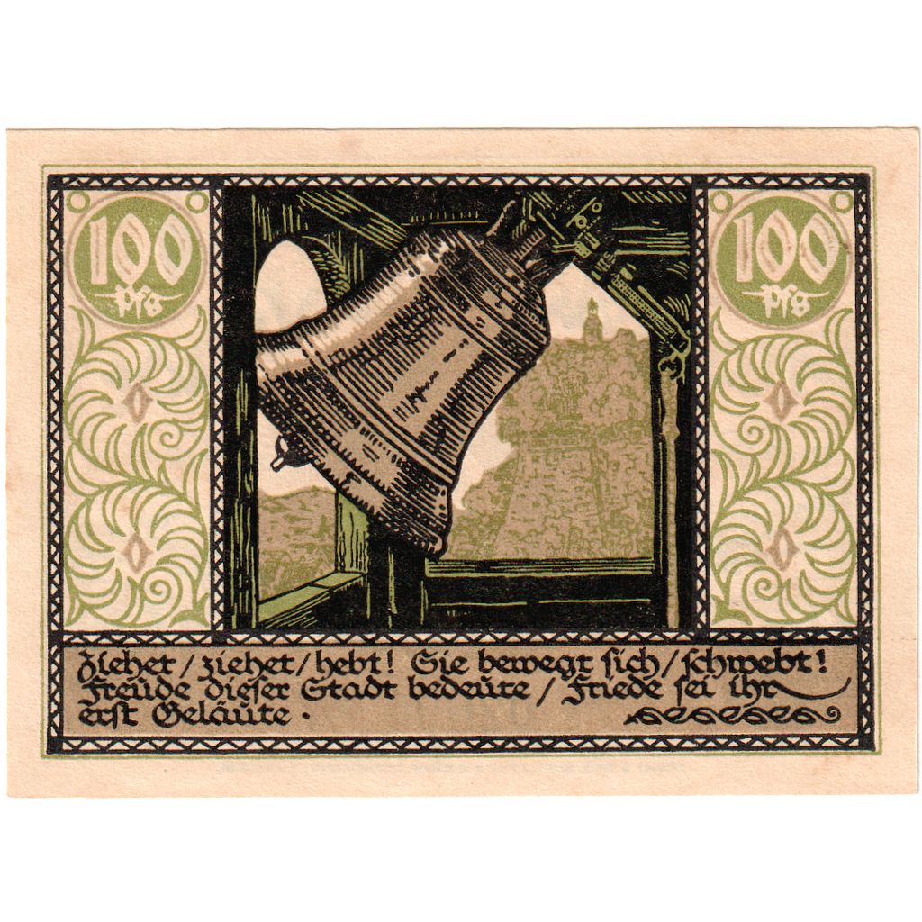Germany, Rudolstadt, 100 Pfennig, 1921-08-16, UNC(63)