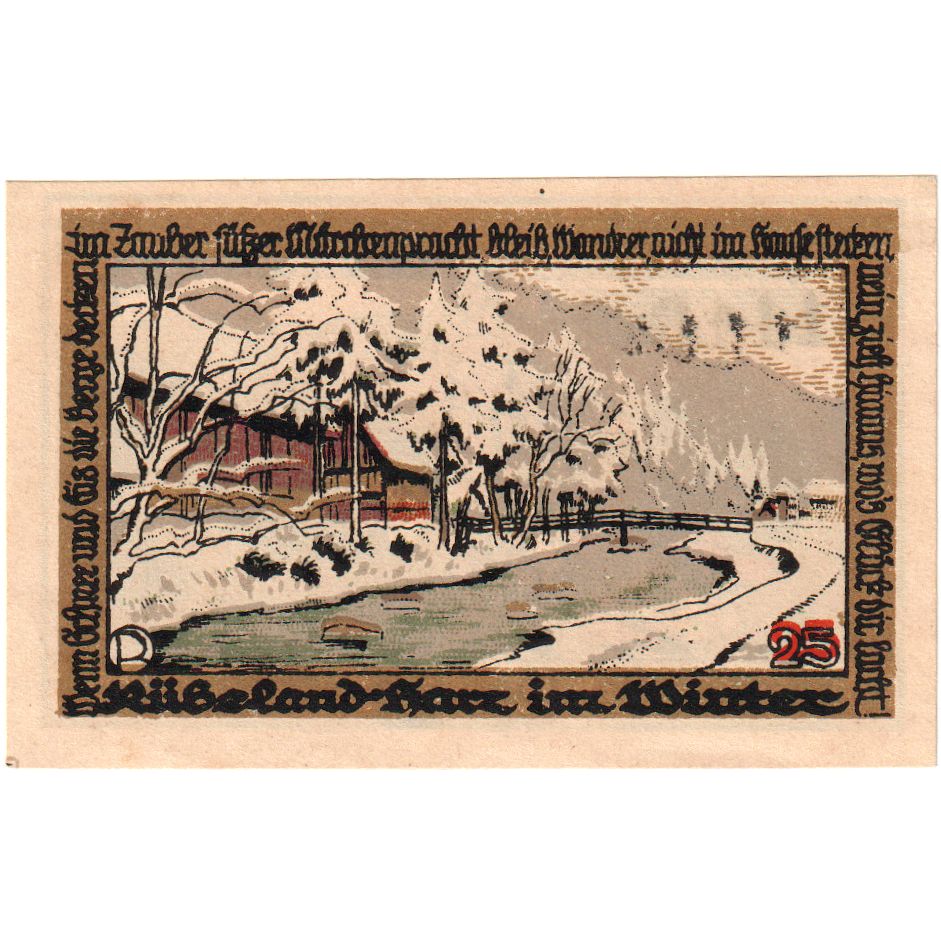 Niemcy, Rübeland, 25 Pfennig, 1921-05-01, UNC(63)