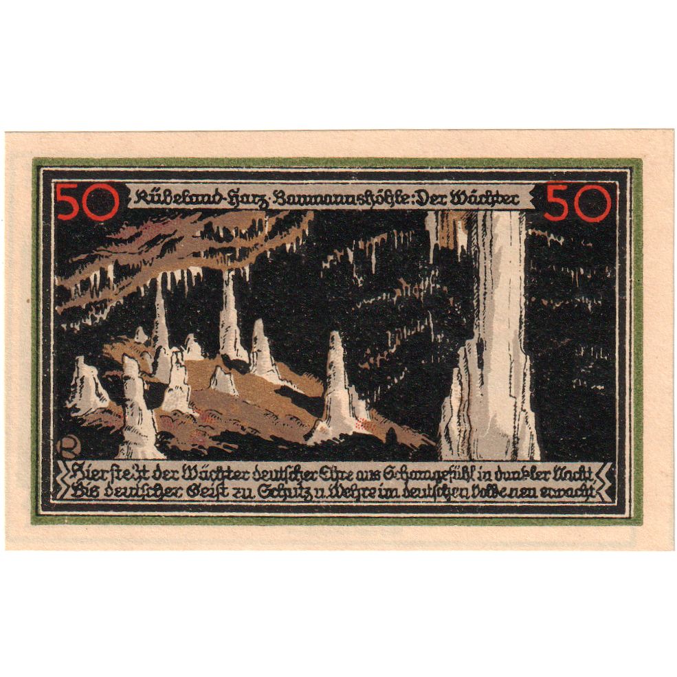 Germania, Rübeland, 50 Pfennig, 1921-05-01, SPL