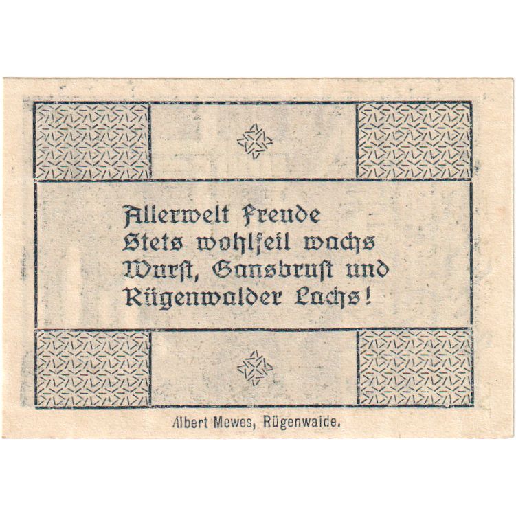Germania, Rugenwalde, 5 Pfennig, 1920-10-01, SPL