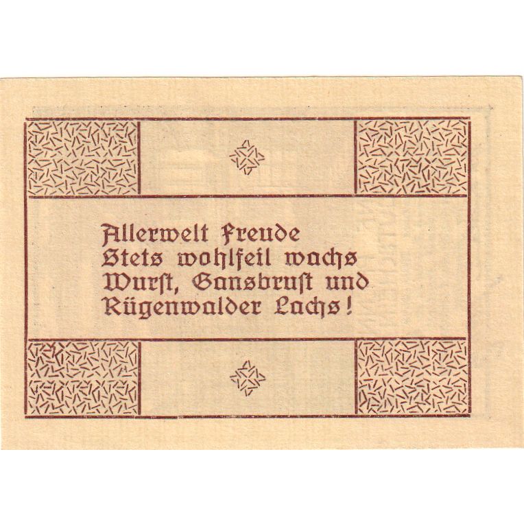 Germania, Rugenwalde, 5 Pfennig, 1920-10-01, SPL