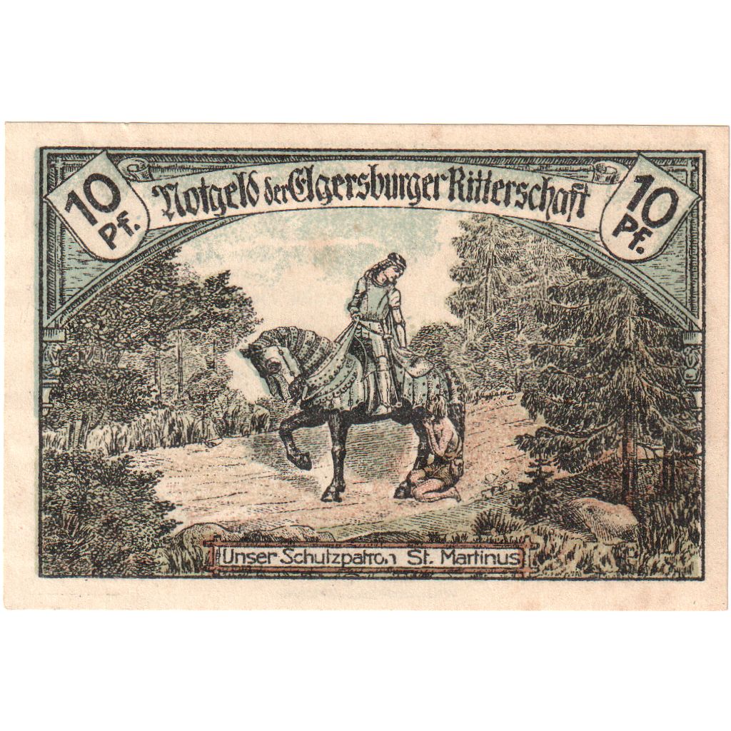 Germania, Elgersburg, 10 Pfennig, 1921-08-08, SPL
