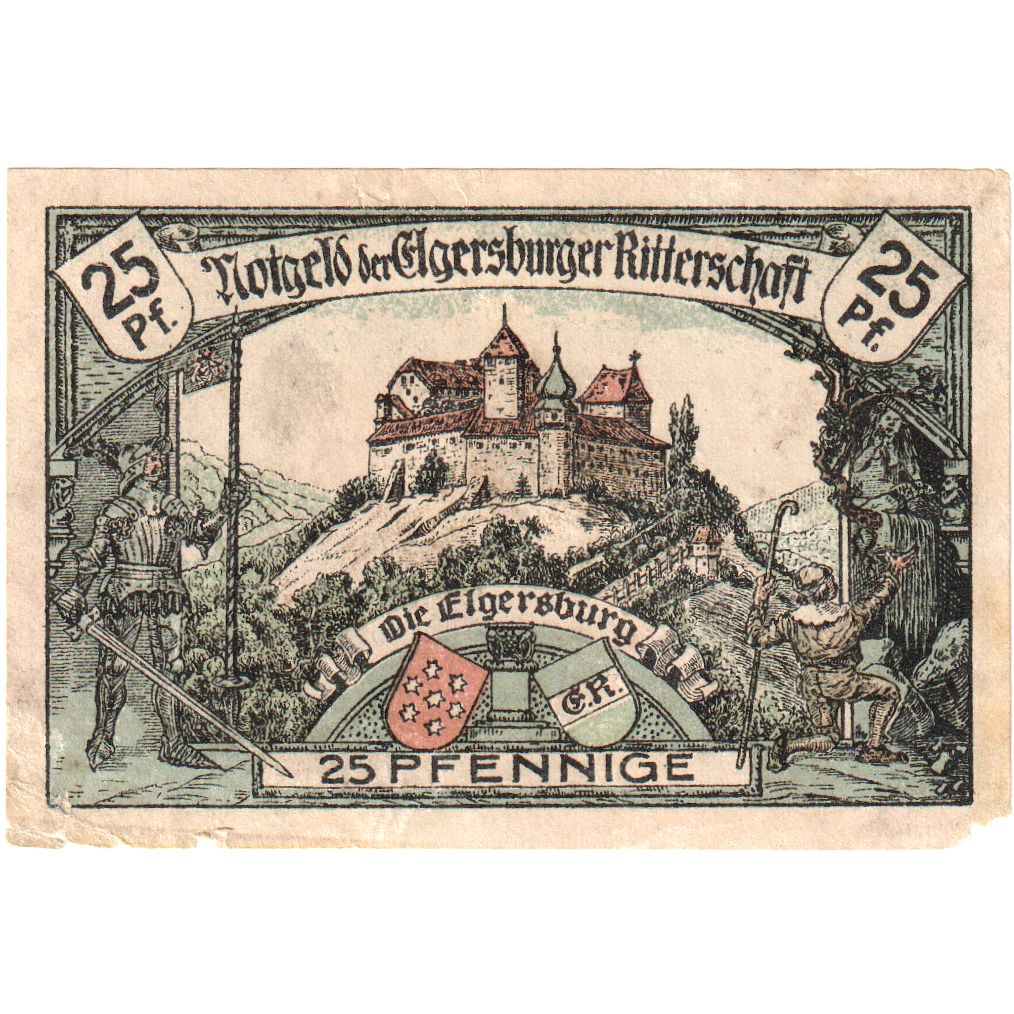 Germany, Elgersburg, 25 Pfennig, 1921-08-08, EF(40-45)