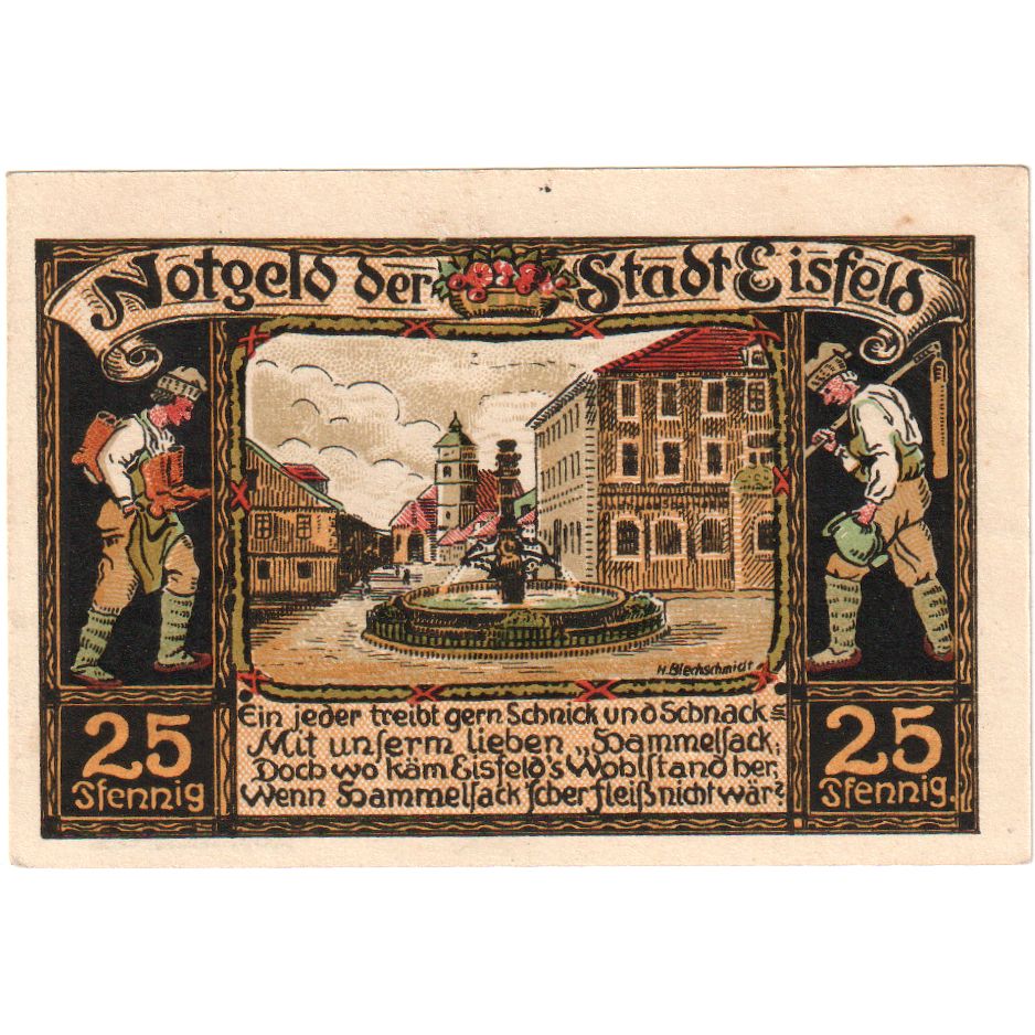 Germania, Eisfeld, 25 Pfennig, SPL