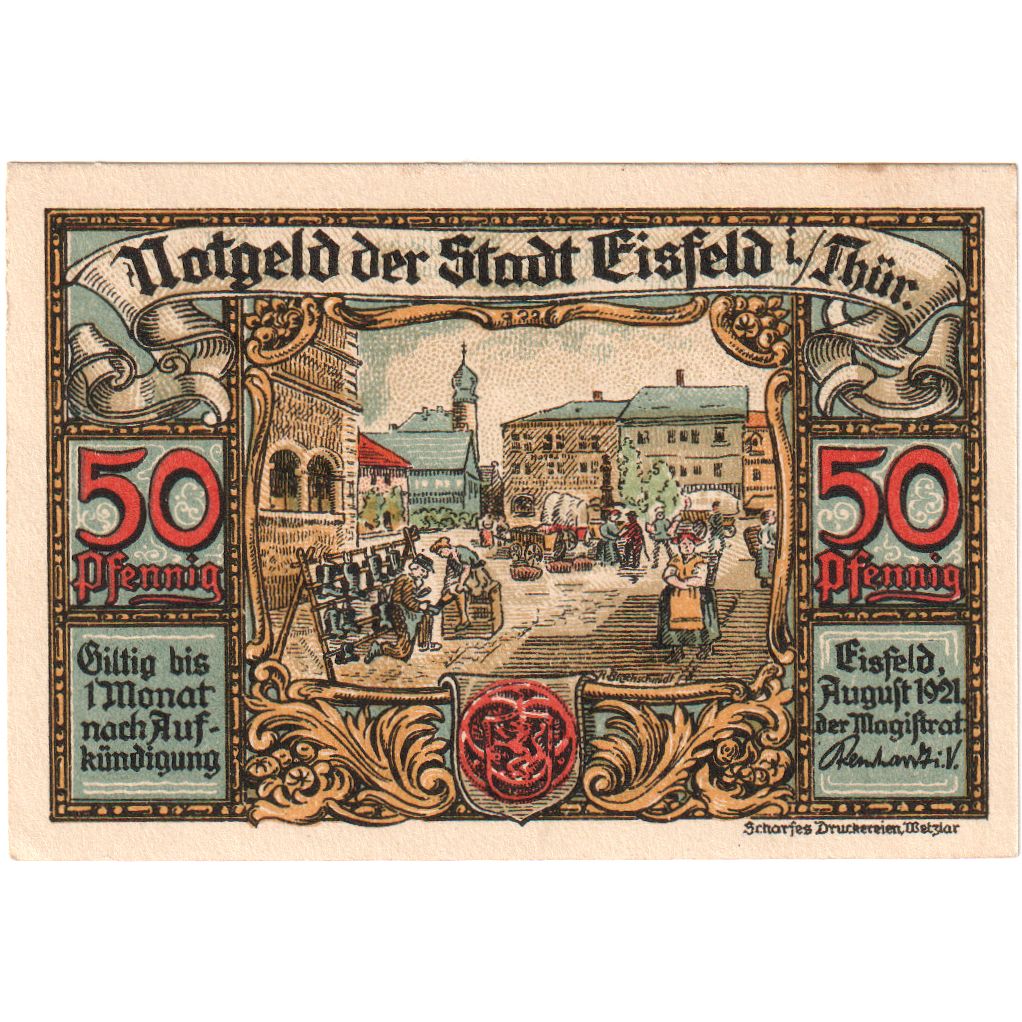 Germania, Eisfeld, 50 Pfennig, SPL