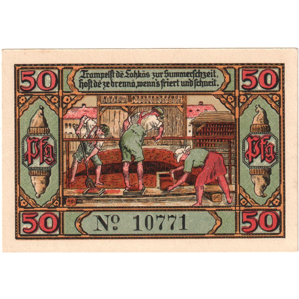 Germania, Eisfeld, 50 Pfennig, SPL