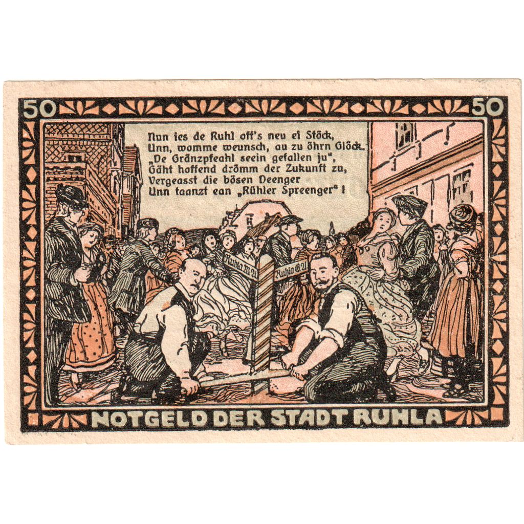 Germania, Ruhla, 50 Pfennig, SPL