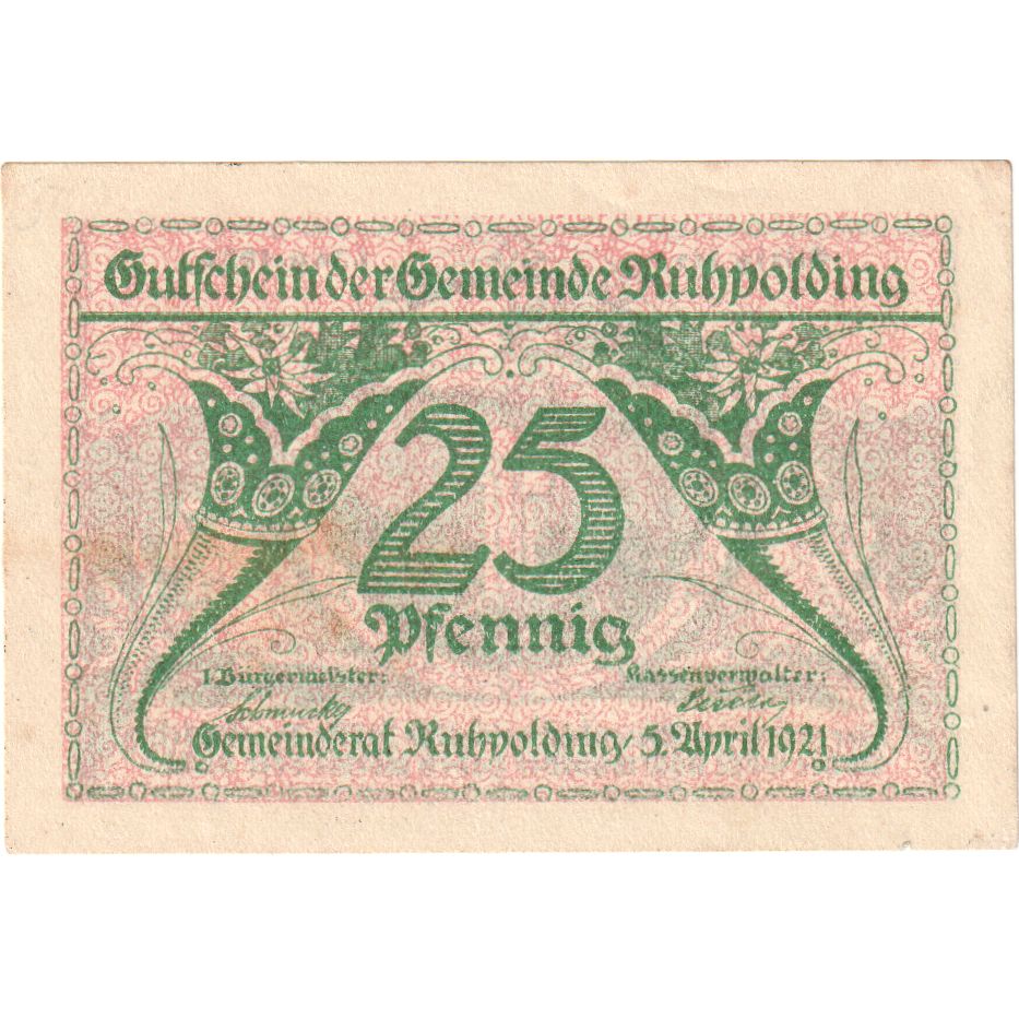 Germania, Ruhpolding, 25 Pfennig, 1922-01-01, SPL