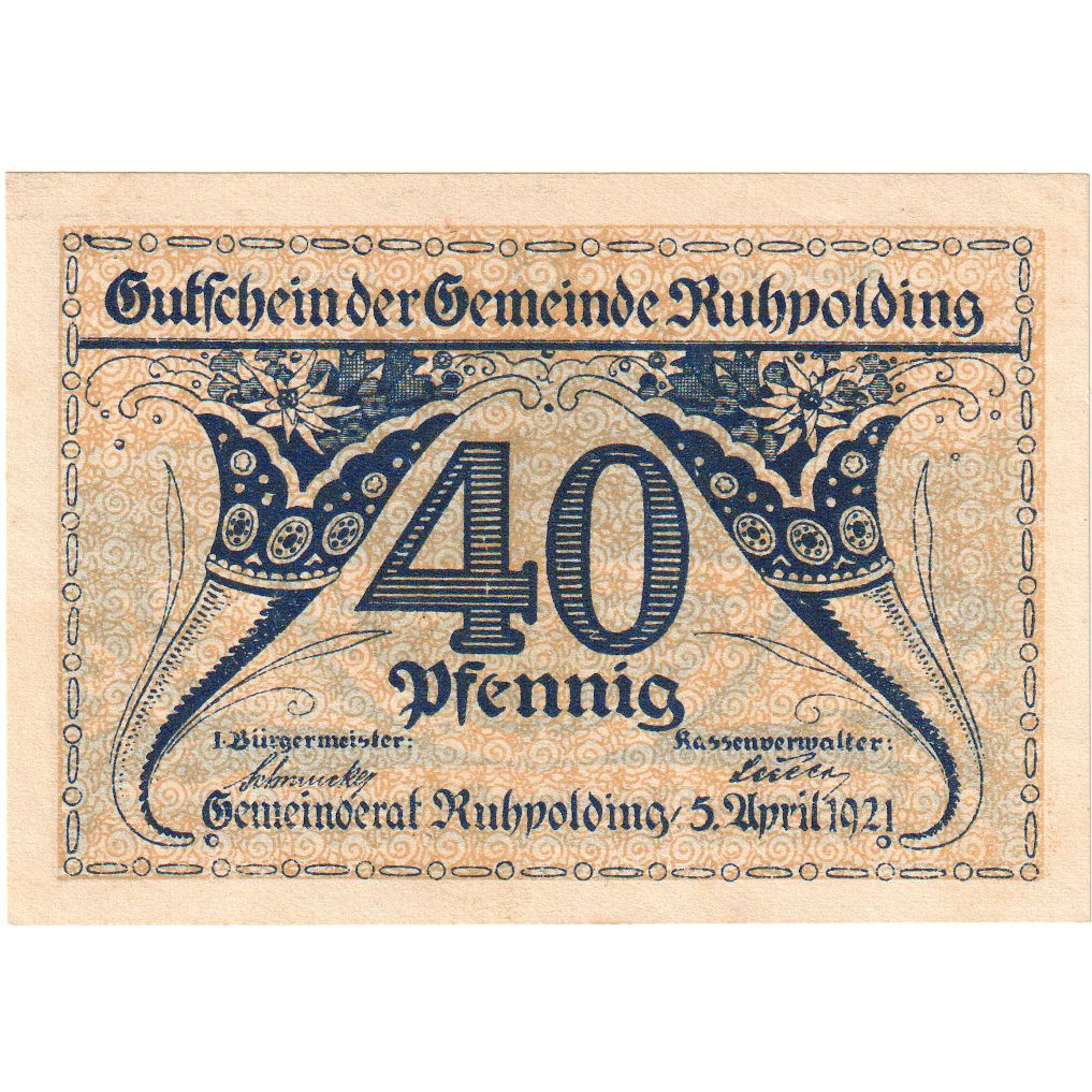 Germania, Ruhpolding, 40 Pfennig, 1922-01-01, SPL