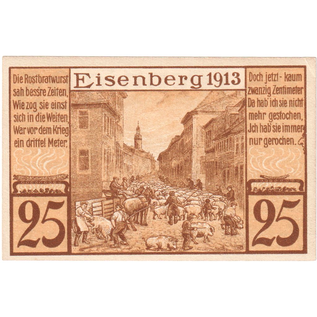 Germany, Eisenberg, 25 Pfennig, UNC(63)