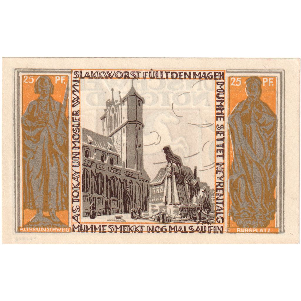 Germany, Braunschweig, 25 Pfennig, 1921-05-01, UNC(63)
