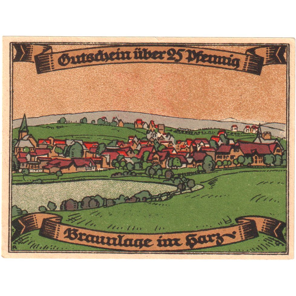 Niemcy, Braunlage, 25 Pfennig, 1921-12-31, UNC(63)