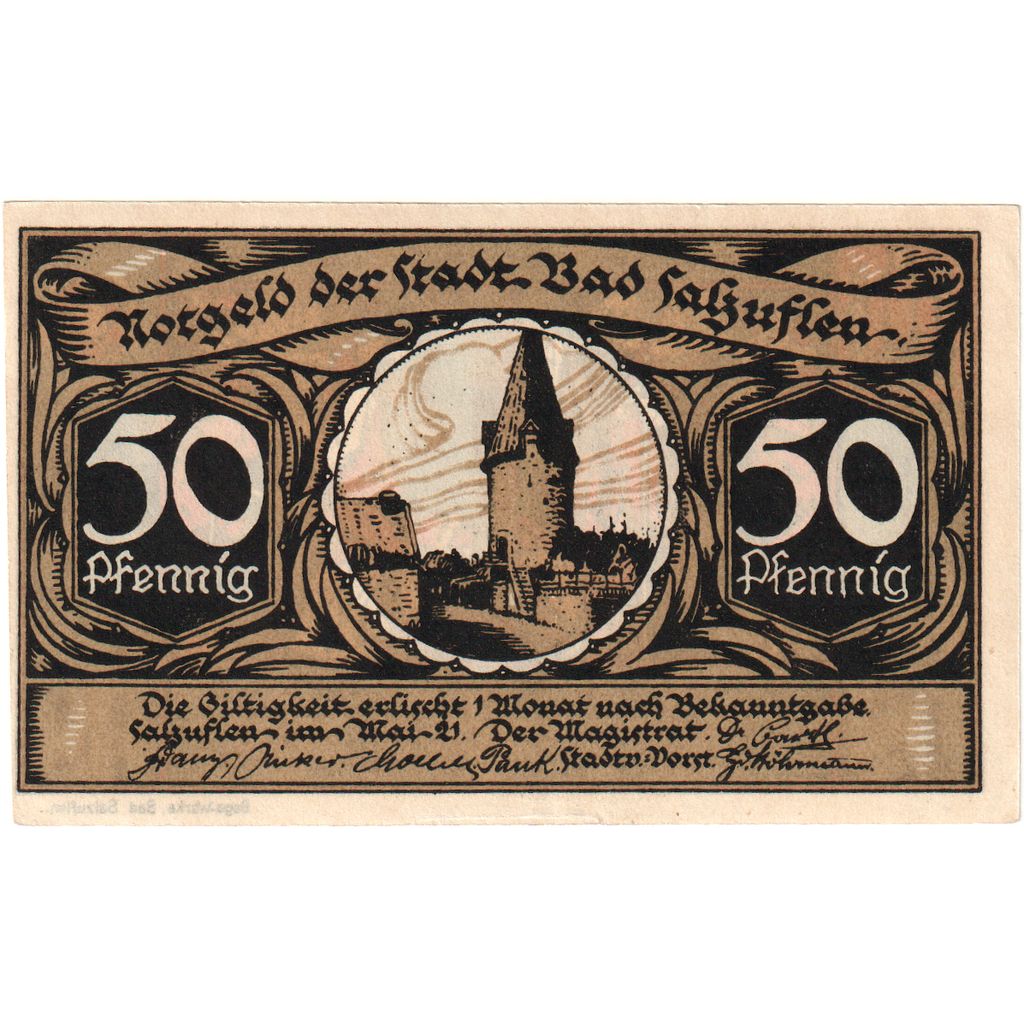 Germania, Bad Salzuflen, 50 Pfennig, SPL