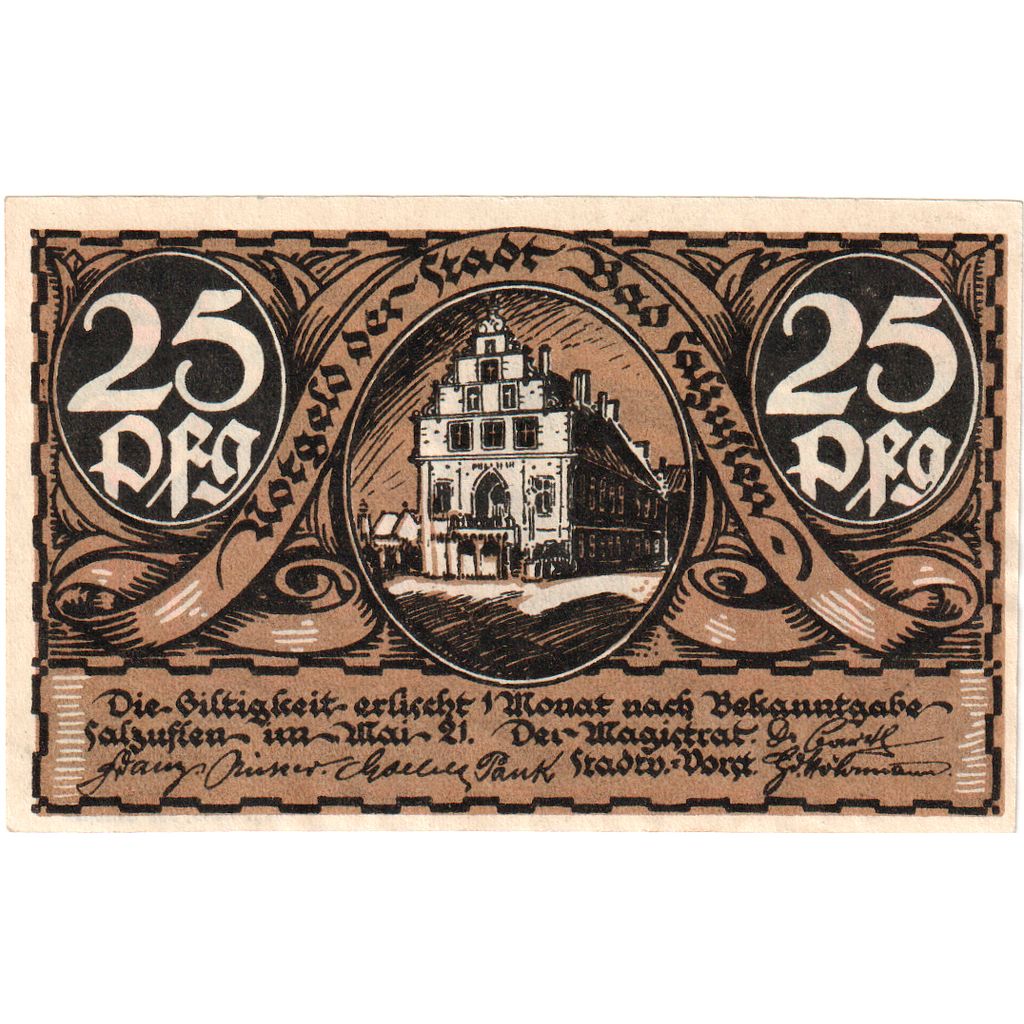Germania, Bad Salzuflen, 25 Pfennig, SPL