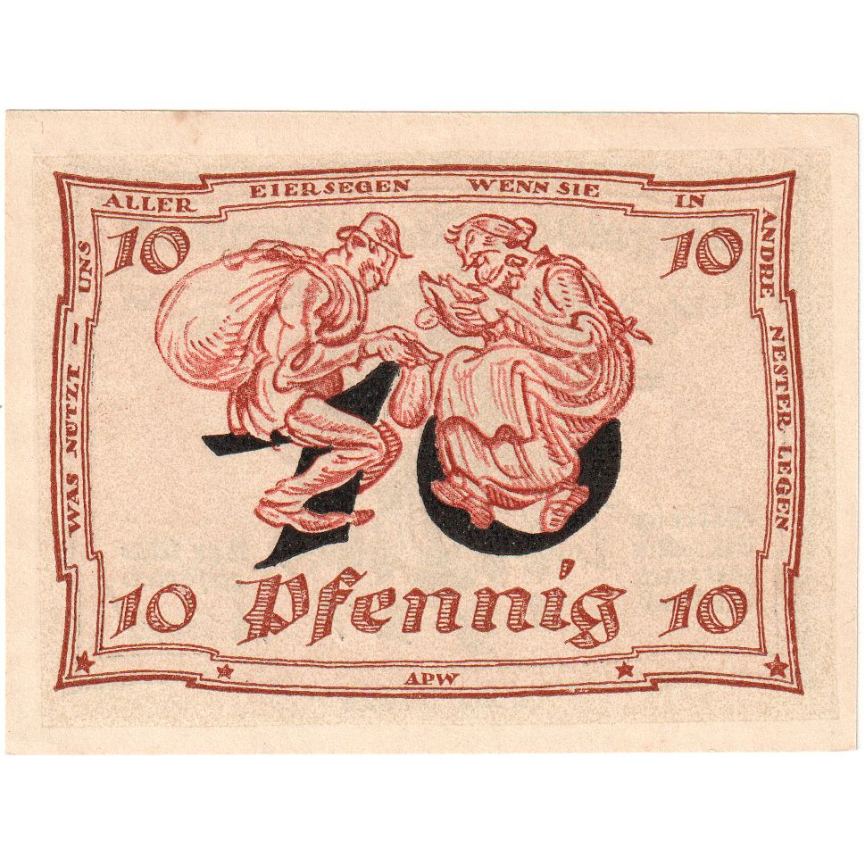 Germania, Arnstadt, 10 Pfennig, SPL
