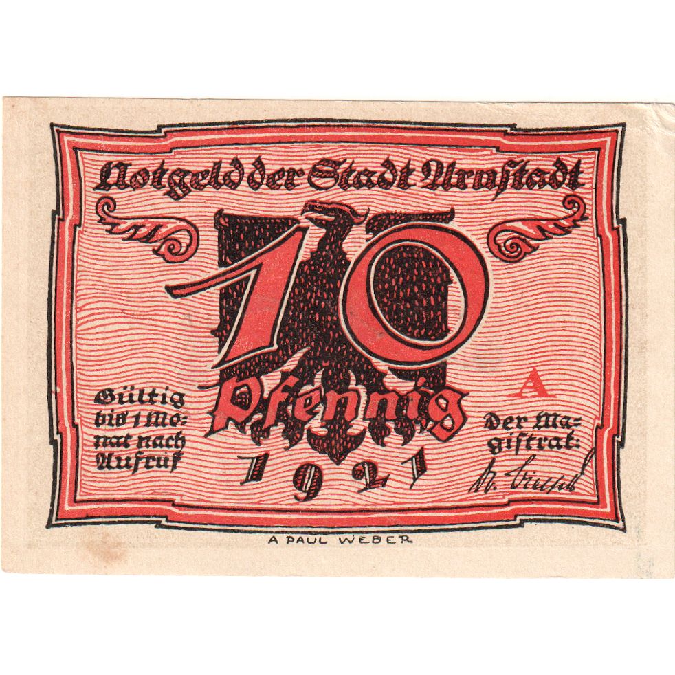 Germania, Arnstadt, 10 Pfennig, SPL-
