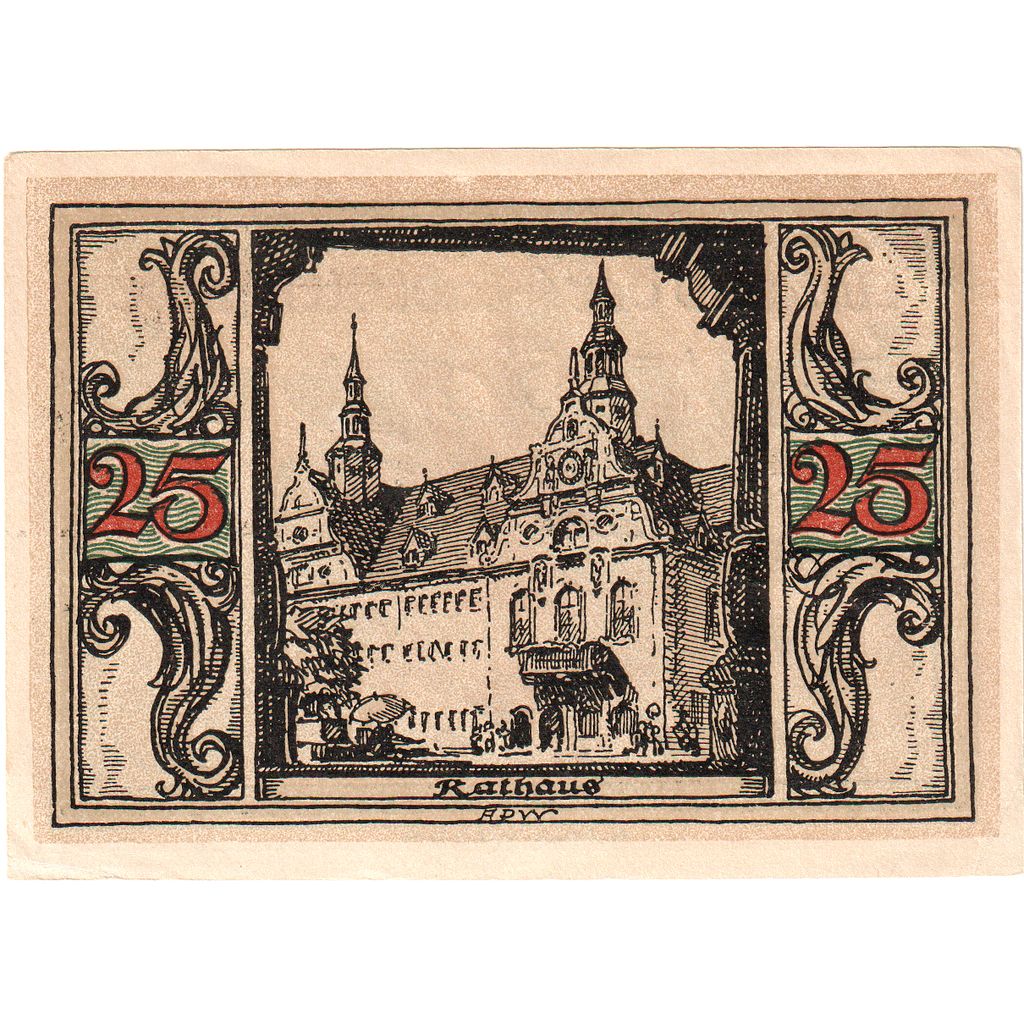 Germania, Arnstadt, 25 Pfennig, SPL
