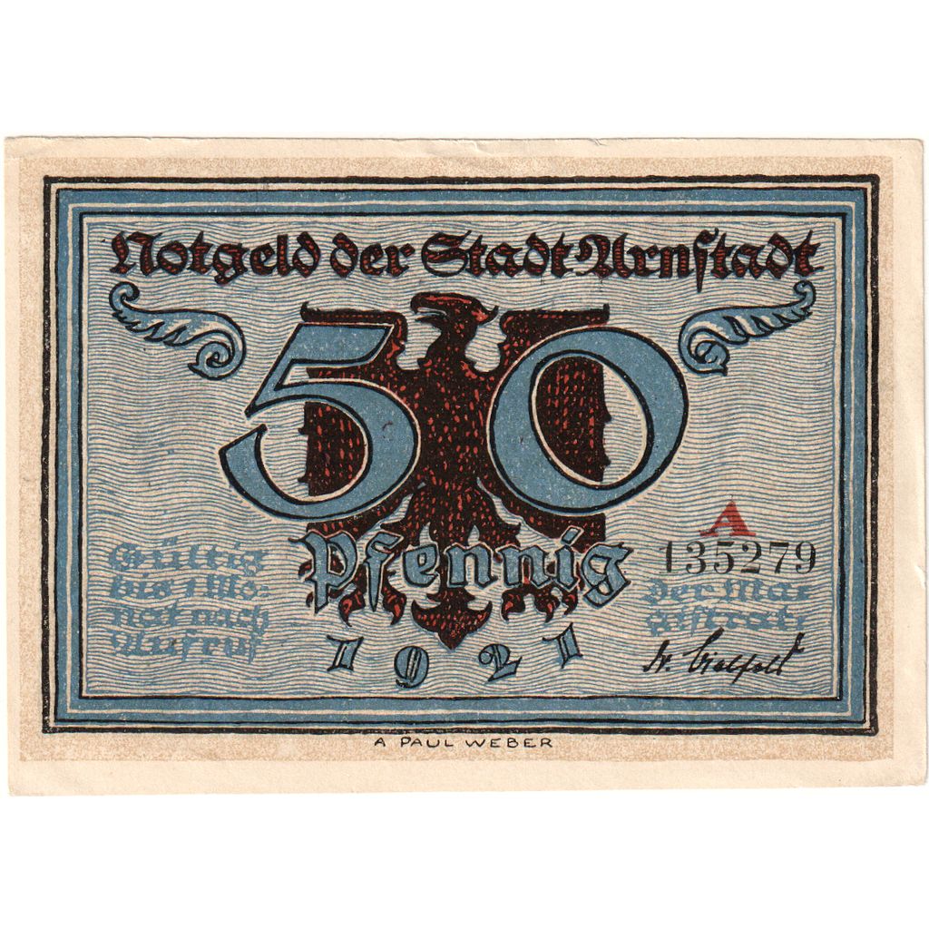 Germany, Arnstadt, 50 Pfennig, UNC(63)