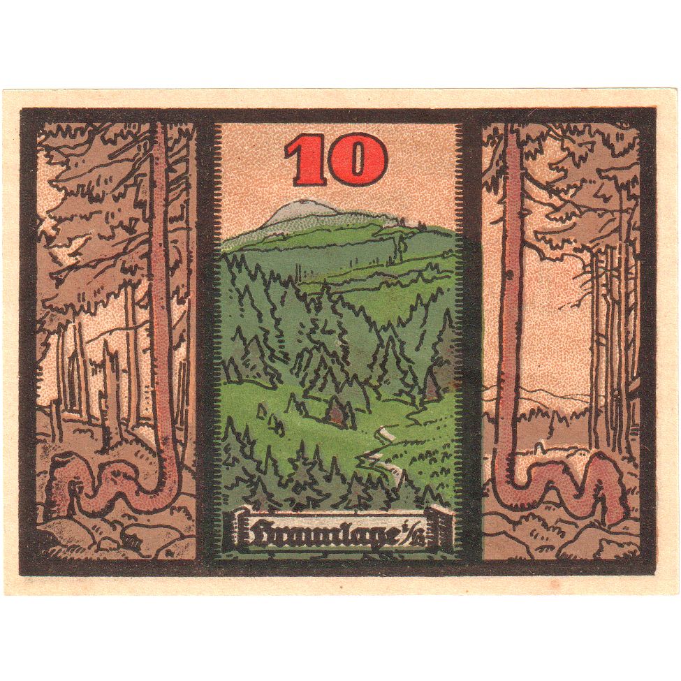 Germany, Braunlage, 10 Pfennig, 1921-12-31, UNC(63)