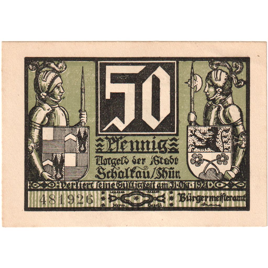Germany, Schaltau, 50 Pfennig, 1921-10-31, UNC(63)