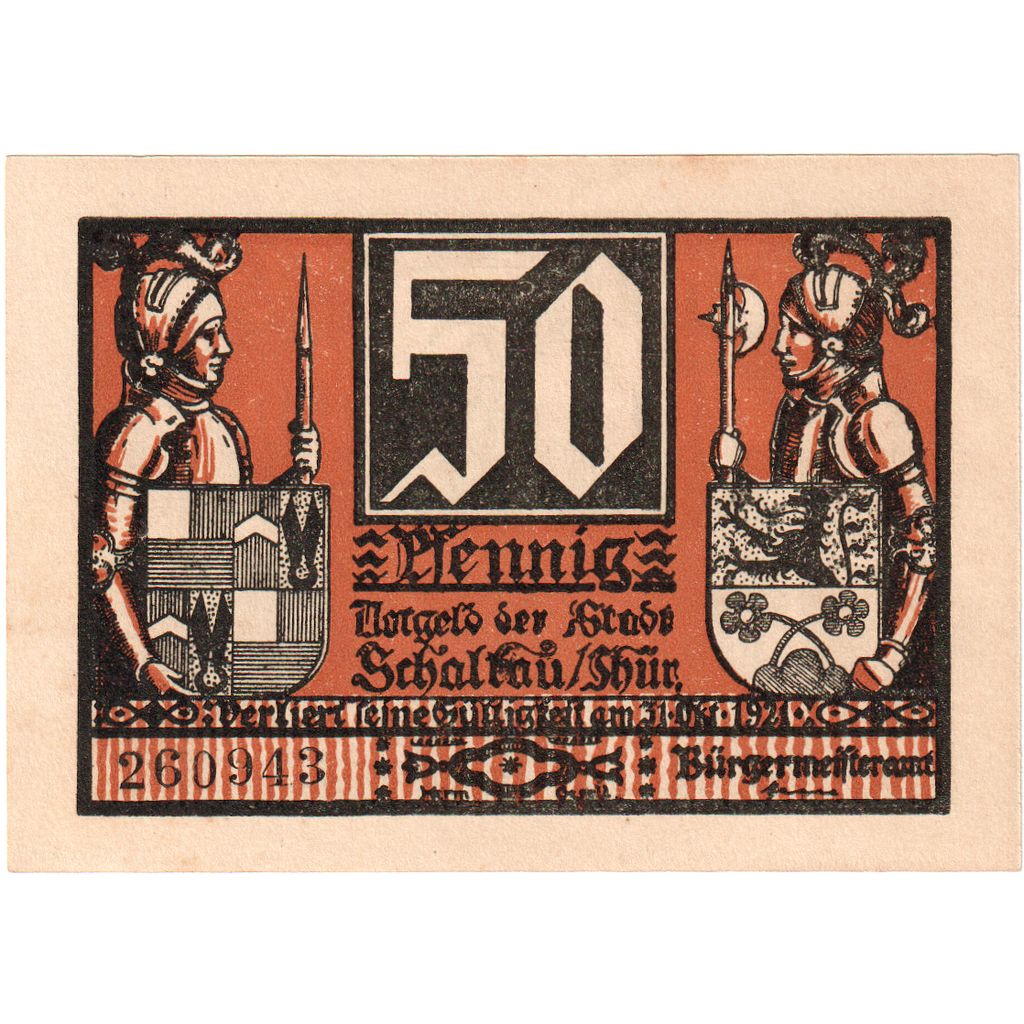 Germania, Schaltau, 50 Pfennig, 1921-10-31, SPL