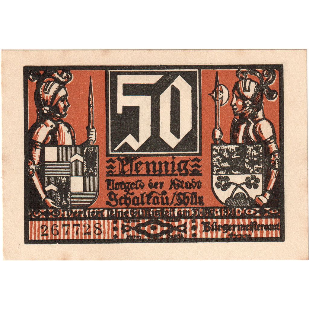 Germania, Schaltau, 50 Pfennig, 1921-10-31, SPL-