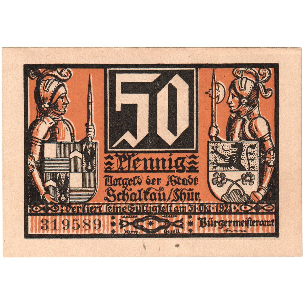 Germania, Schaltau, 50 Pfennig, 1921-10-31, SPL-