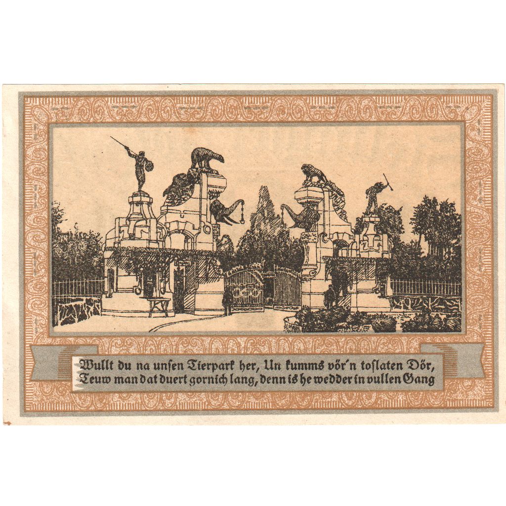 Germania, Stellingen, 1 Mark, 1920-10-01, SPL