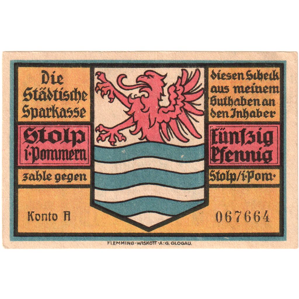 Germania, Stolp, 50 Pfennig, SPL