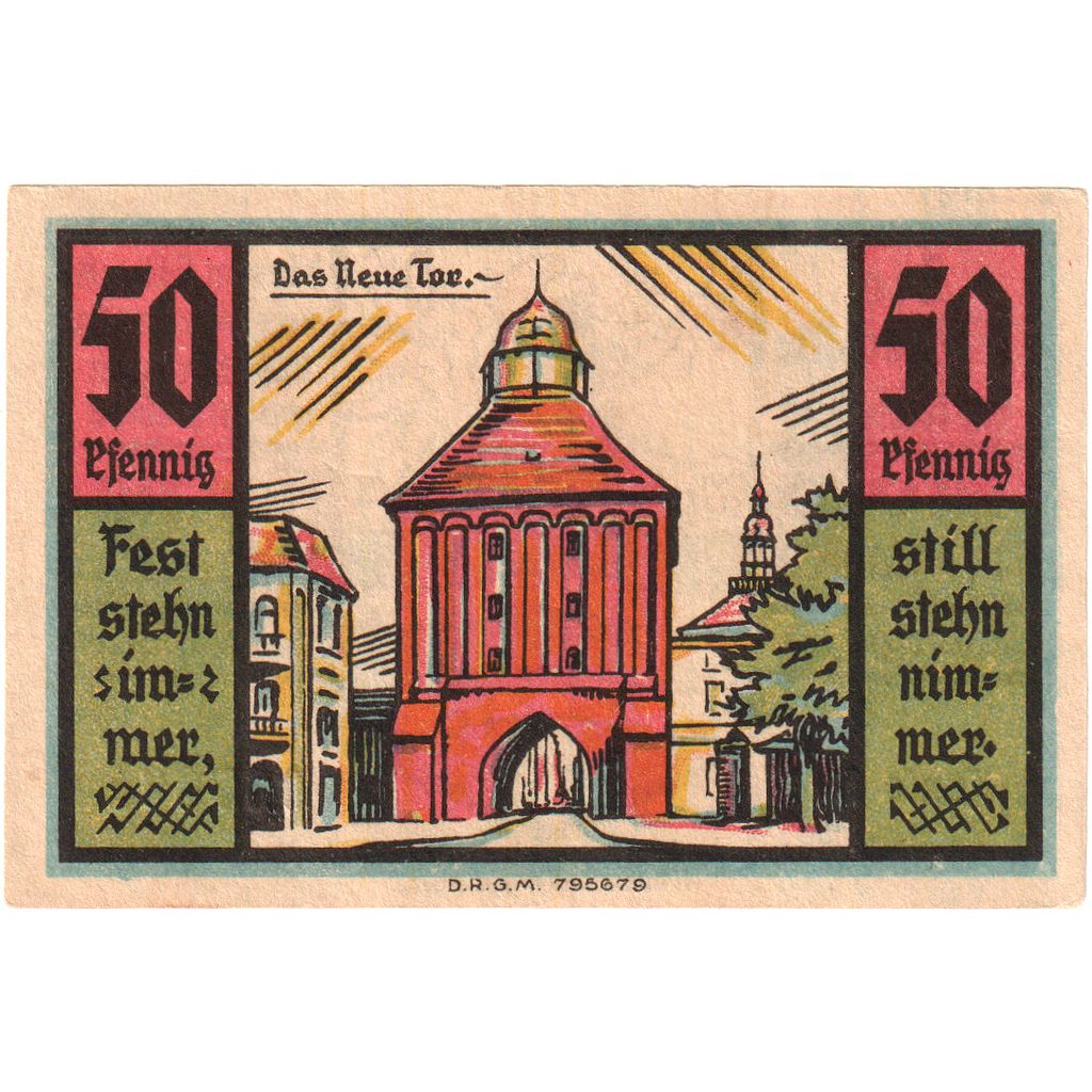 Germania, Stolp, 50 Pfennig, SPL