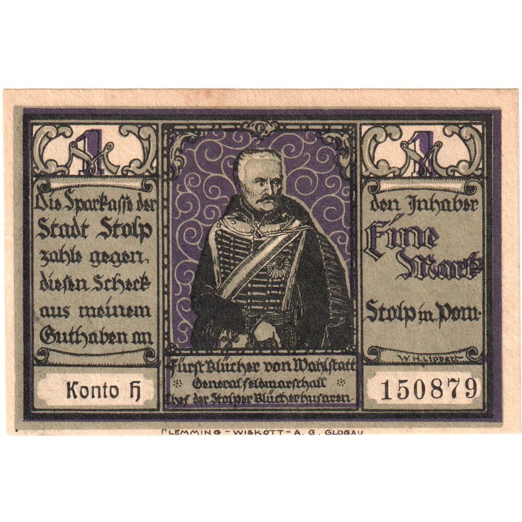 Germania, Stolp, 1 Mark, SPL