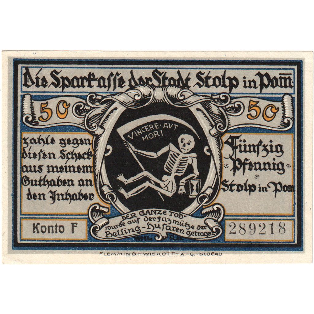 Germania, Stolp, 50 Pfennig, SPL
