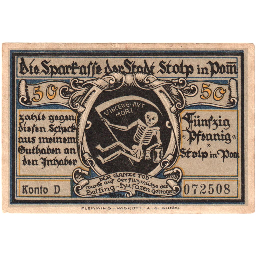 Germania, Stolp, 50 Pfennig, BB+