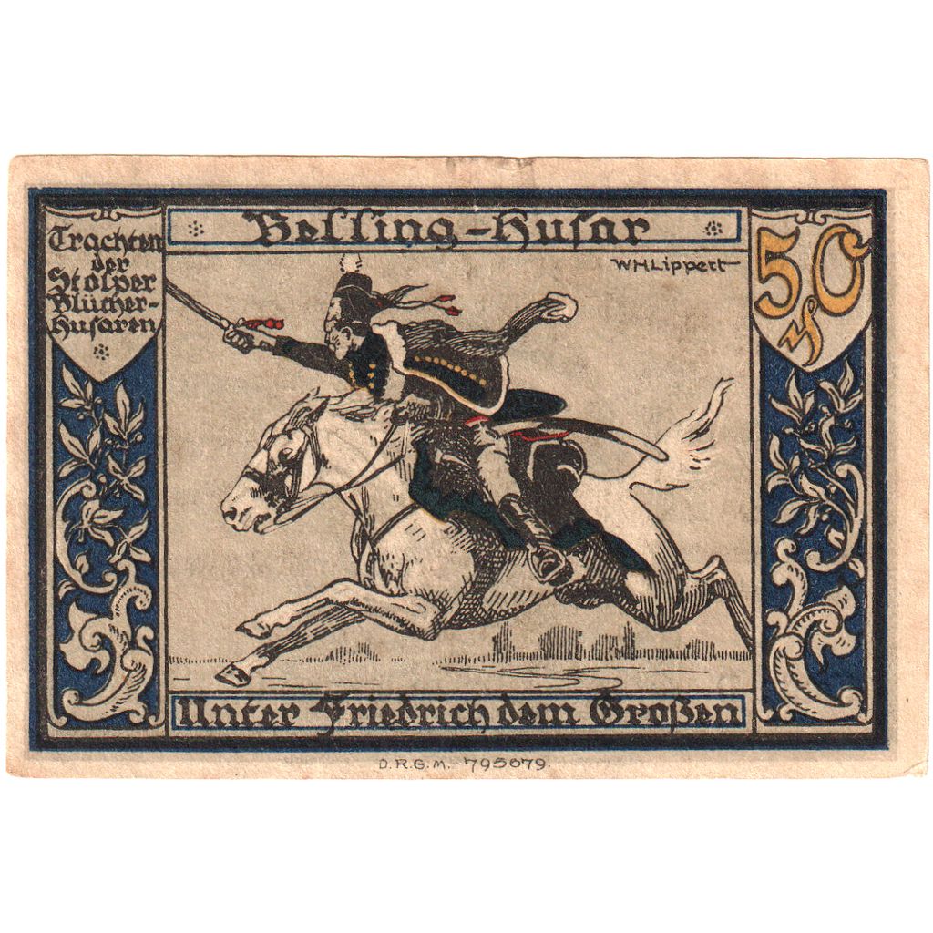 Germania, Stolp, 50 Pfennig, BB+