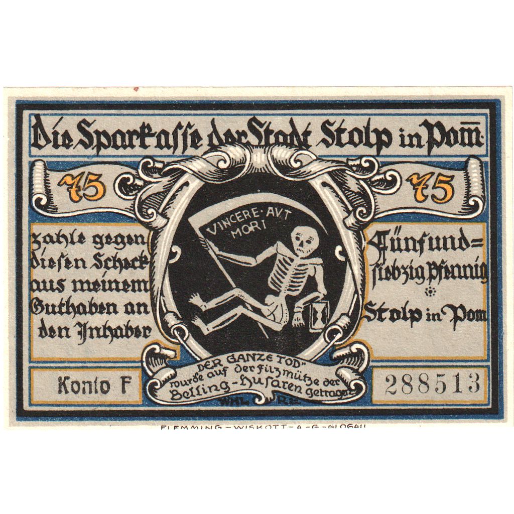 Germania, Stolp, 75 Pfennig, SPL