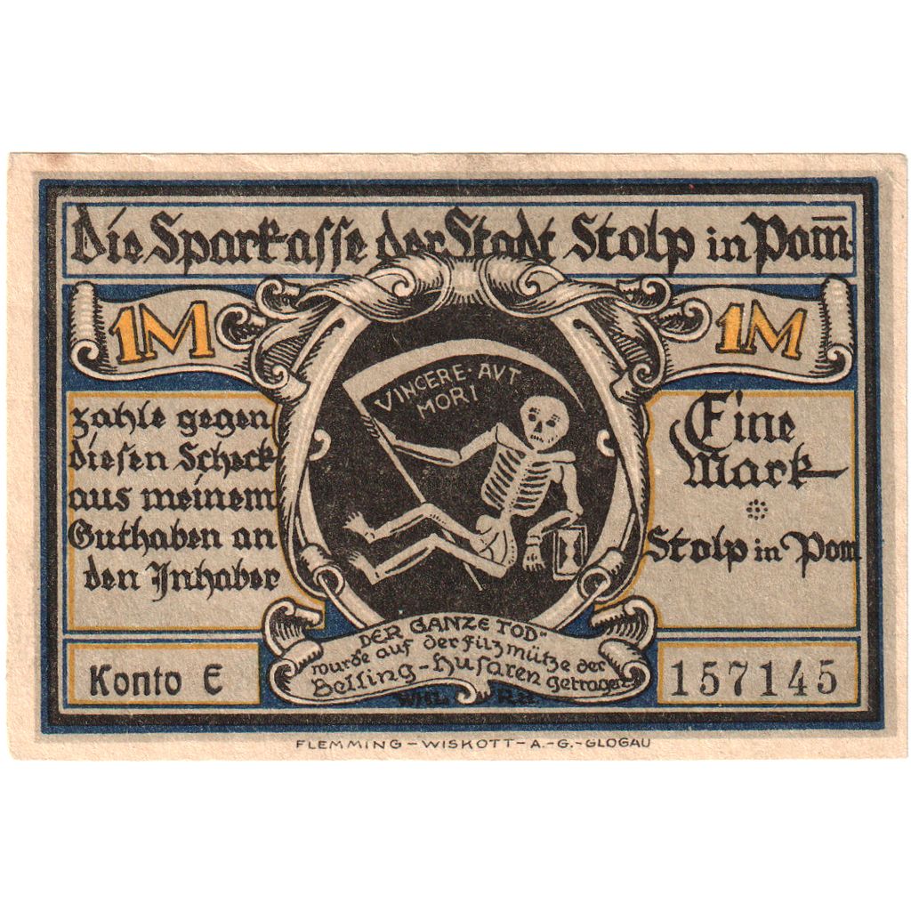 Germany, Stolp, 1 Mark, AU(55-58)