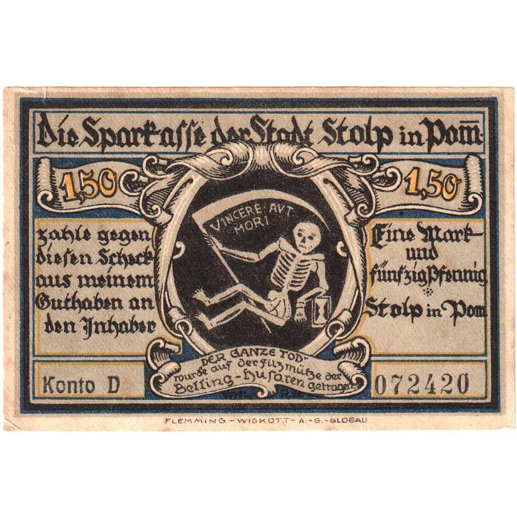 Duitsland, Stolp, 1.5 Mark, TTB+
