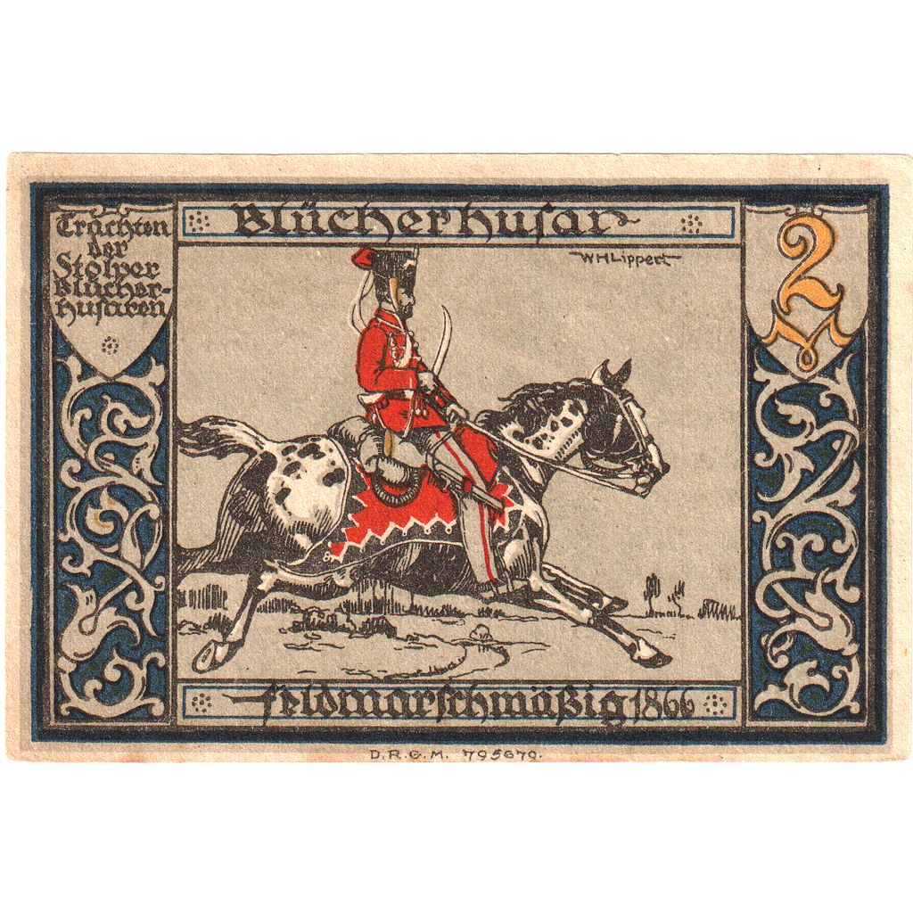 Germany, Stolp, 2 Mark, UNC(63)