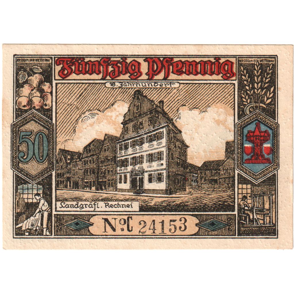 Germany, Butzbach, 50 Pfennig, 1921-05-06, AU(50-53)