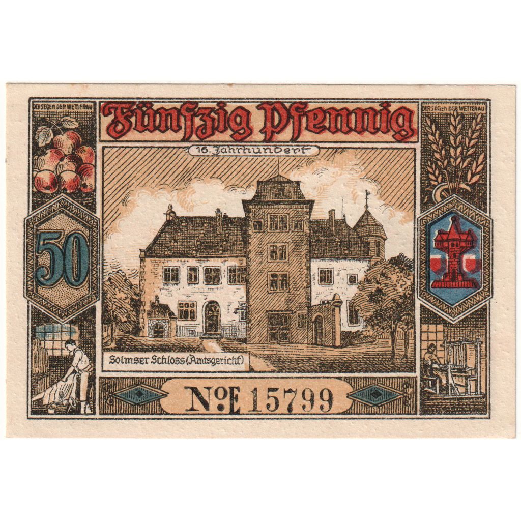 Niemcy, Butzbach, 50 Pfennig, 1921-05-06, UNC(63)
