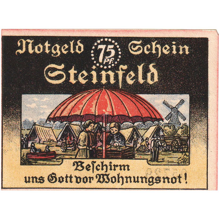 Alemanha, Steinfeld, 75 Pfennig, 1921-11-30, UNC(63)