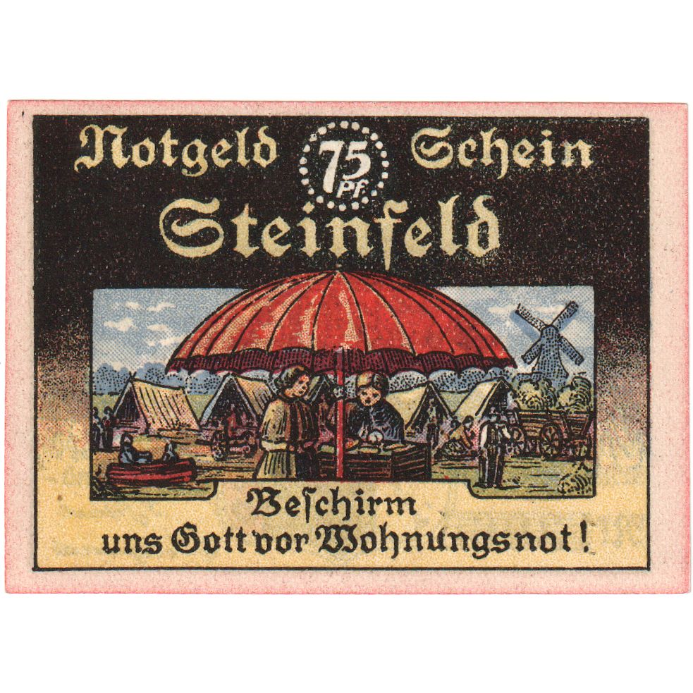 Duitsland, Steinfeld, 75 Pfennig, 1921-11-30, SPL